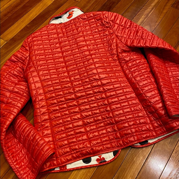 Kate Spade Red Quilted Jacket (EUC) M - Picture 4 of 12